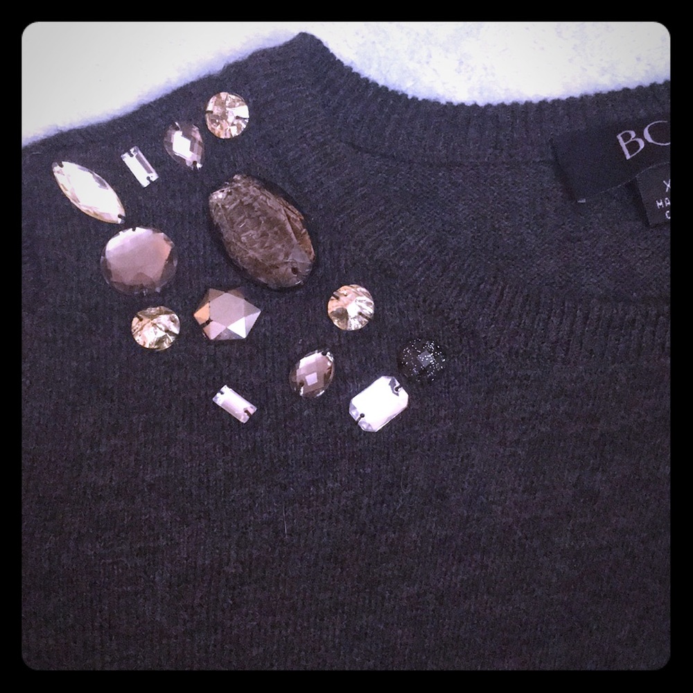 BCX gray sweater dress